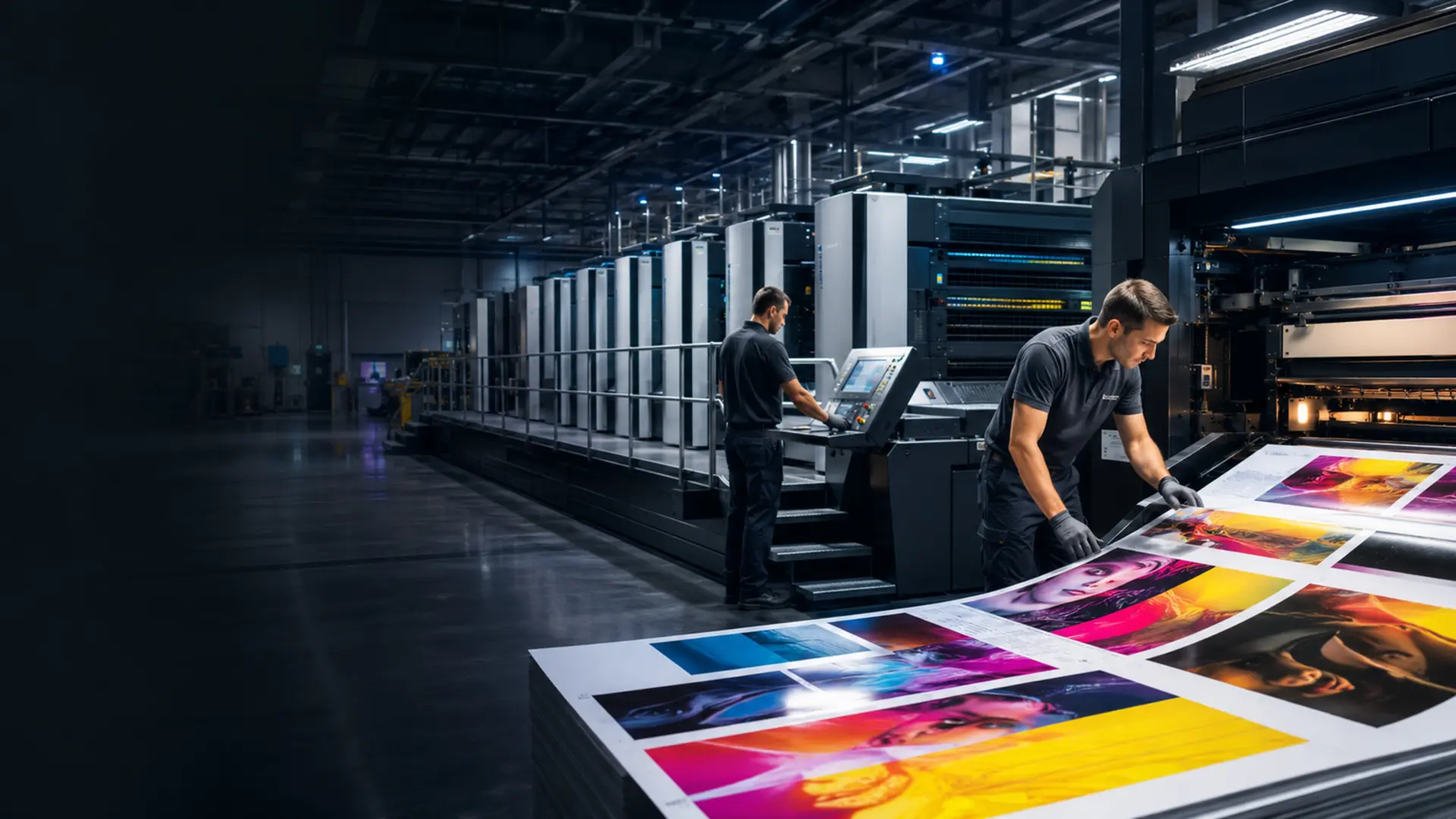 Modern printing production line
